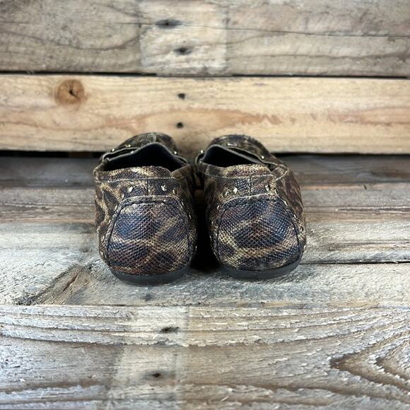 Stuart Weitzman Women's Python Loafers - Tan/Brown/Black - 8.5 - Picture 4 of 8